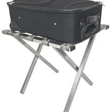 Wholesale Hotel Products Brushed Stainless Steel Luggage Rack