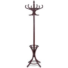 Tangkula 75.5" Standing Coat Rack, Wood Coat Tree with 12 Hooks