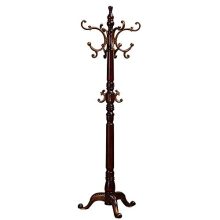 FEI JI Wooden Coat Rack Hat Stand Clothes Scarves Rack Hanger Storage