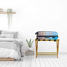 Relaxdays Wooden Luggage Rack, Foldable Suitcase Storage Stand
