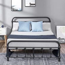 Metal Bed Heavy Duty Steel Slat, Noise-Free and Anti-Slip Mattress Foundation
