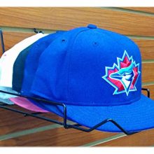Black Multi Fit Cap Display - Hat Rack for Slatwall