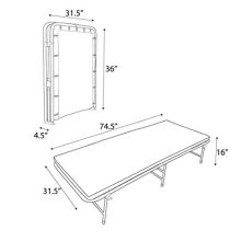SpaceMaster iBED Cot Size Hideaway Folding Cot Camping Bed