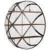 Stone & Beam Rustic Round Metal Mesh Hanging Wall Shelf Unit