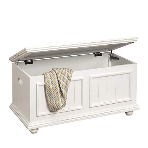 HomePop Notting Hill Wood Storage Trunk with Hinged Lid