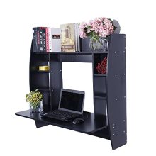 Floating Desk,Wall Desk Shelves Space Saving Wall Mount Laptop Desk