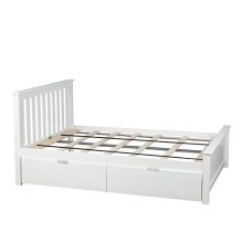 Max & Lily Solid Wood Full-Size Bed with Under Bed Storage Drawers