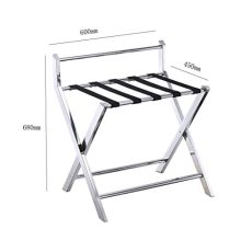 Folding Luggage Rack for Guest Room, 5 Nylon Belts