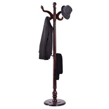 LHONE 71" Hat Coat Hanger Stand Rack Tree Wooden Hooks Holder Home Jacket
