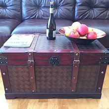Styled Shopping Brooklyn Park Large Wood Storage Trunk Wooden Treasure Chest