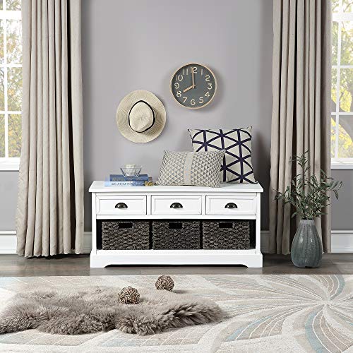 Storage Benches for Entryway with Drawers, WeYoung Homes Collection