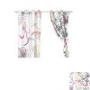 DONEECKL Insulated Sunshade Curtain Country Decor Floral Design