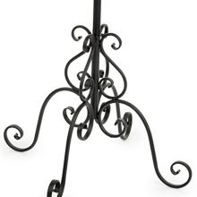Displays2go Tall Multi-Tiered Rotating Wrought Iron Hat and Coat Rack