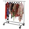 NAHANCO RCS-1 Collapsible Metal Rolling Garment Rack - Adjustable, Heavy-Duty Chrome Finish with 400 lb Capacity