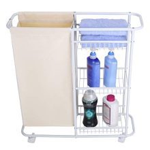 Mythinglogic Laundry Sorter Hamper Rolling Laundry Storage