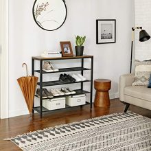 VASAGLE Shoe Rack, 5-Tier Shoe Storage Organizer