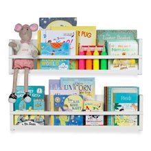 brightmaison Nursery Décor Wall Shelves - 2 Shelf Set