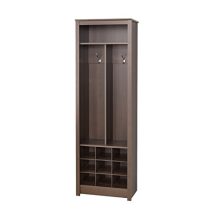 Prepac Space Saving Entryway Organizer With Shoe Storage, Espresso