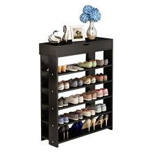 soges 5-Tier Shoe Rack 29.5 inches Wooden Shoe Storage Shelf Shoe Organizer