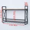 Industrial Wine Racks Wall Mounted with 9 Stem Glass Holder