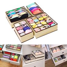 Trenlp 4PCS Underwear Organizer Storage Box Drawer Divider