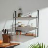 Industrial Floating Shelves Wall Mounted 3 Tiers Hanging Wall Shelf