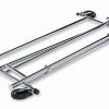 NAHANCO RCS-1 Collapsible Metal Rolling Garment Rack - Adjustable, Heavy-Duty Chrome Finish with 400 lb Capacity