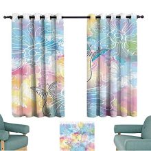 YOFUHOME Colorful Home Decor Light Luxury high-end Curtains