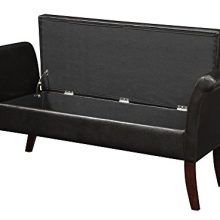 Convenience Concepts Designs4Comfort Garbo Storage Bench, Espresso