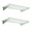 HyLoft 36-by-18-Inch Wall Shelf with Hanging Rod