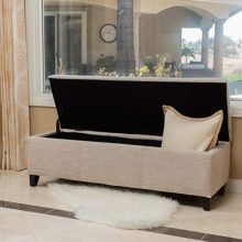 Elegant Fabric Storage Ottoman Bench – Versatile, Stylish & Functional