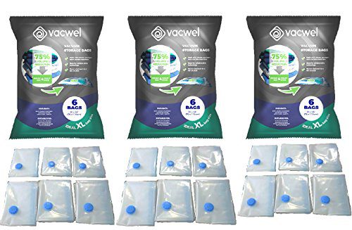 Vacwel Vacuum Storage Bags, Jumbo 30 x 43 inch