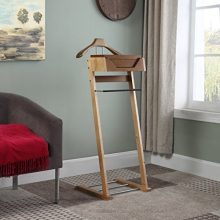 Newport Wood Valet – Stylish and Functional Organizer for Bedroom, Office, and Closet