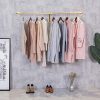 FURVOKIA Industrial Pipe Wall Mounted Clothes Hanging Shelves System
