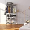 VIPEK 4 Tiers Wire Garment Rack Heavy Duty Clothes Rack Portable Clothes