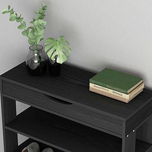 SogesPower 5-Tier Wooden Shoe Rack 29.5 inches Shoe Organizer