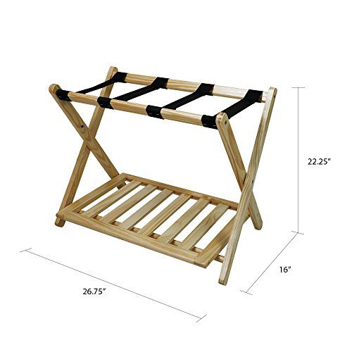 Stony-Edge Luggage Rack Suitcase Stand for Guest Room