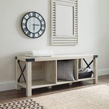 Walker Edison Furniture Company Rustic Modern Farmhouse Wood and Metal