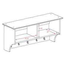 Hanging Entryway Shelf 60"/Black