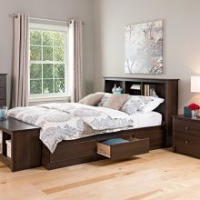 Espresso Full Mate's Platform Storage Bed with 6 Drawers