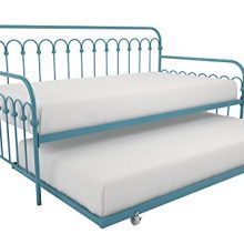 Novogratz Bright Pop Metal Bed, Adjustable Height for Under Bed Storage