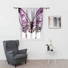 Lcxzjgk Indoor Roman Curtain Animal Privacy Protection Artistic Butterfly Design