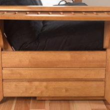 Lakeshore Complete Futon - Drawers, Frame and Mattress Set
