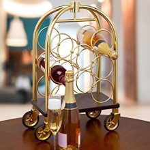 Godinger Bar Cart Wine Rack Barware Luggage Trolley Serving Cart
