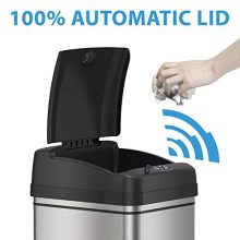iTouchless 13 Gallon Pet-Proof Sensor Trash Can with AbsorbX Odor Filter Kitchen