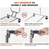 Double Clothing Garment Rack with Shelves - 600 lbs Capacity, Rolling Clothes Rack