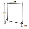 EZVOV Clothes Rack on Wheels, Heavy Duty Clothing Rack Commercial