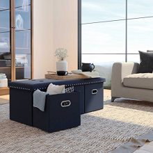 Nathan James Payton Foldable Storage Ottoman Entry Bench