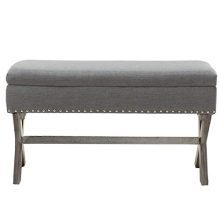 Chairus Fabric Upholstered Storage Entryway Bench