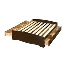 Espresso Full Mate's Platform Storage Bed with 6 Drawers